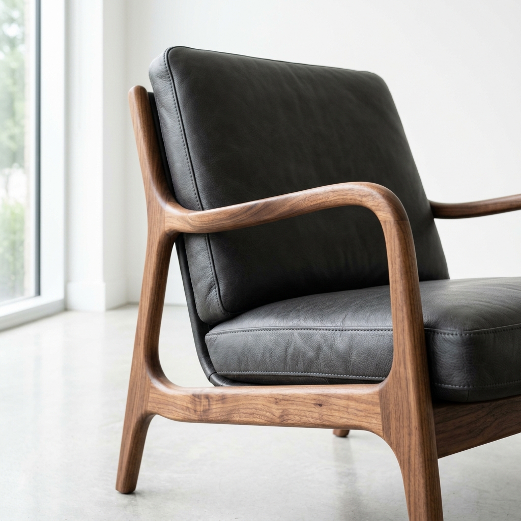 Bespoke Walnut Lounge Chair